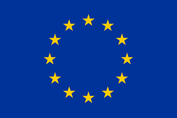 EU Flag, Blue with 12 yellow stars